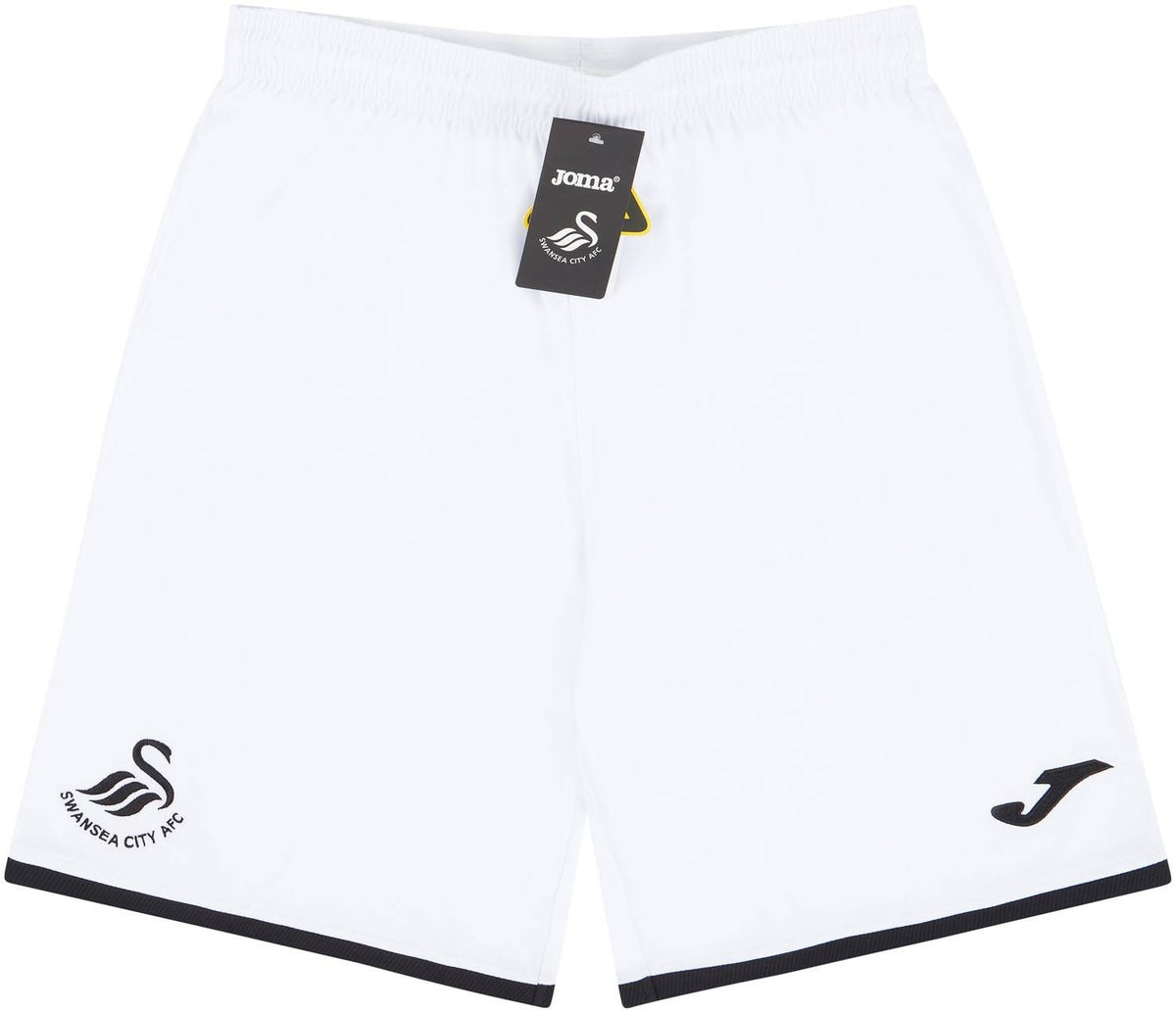 Joma Kids 2020-21 Swansea Home Change Shorts / White / RRP £17.99