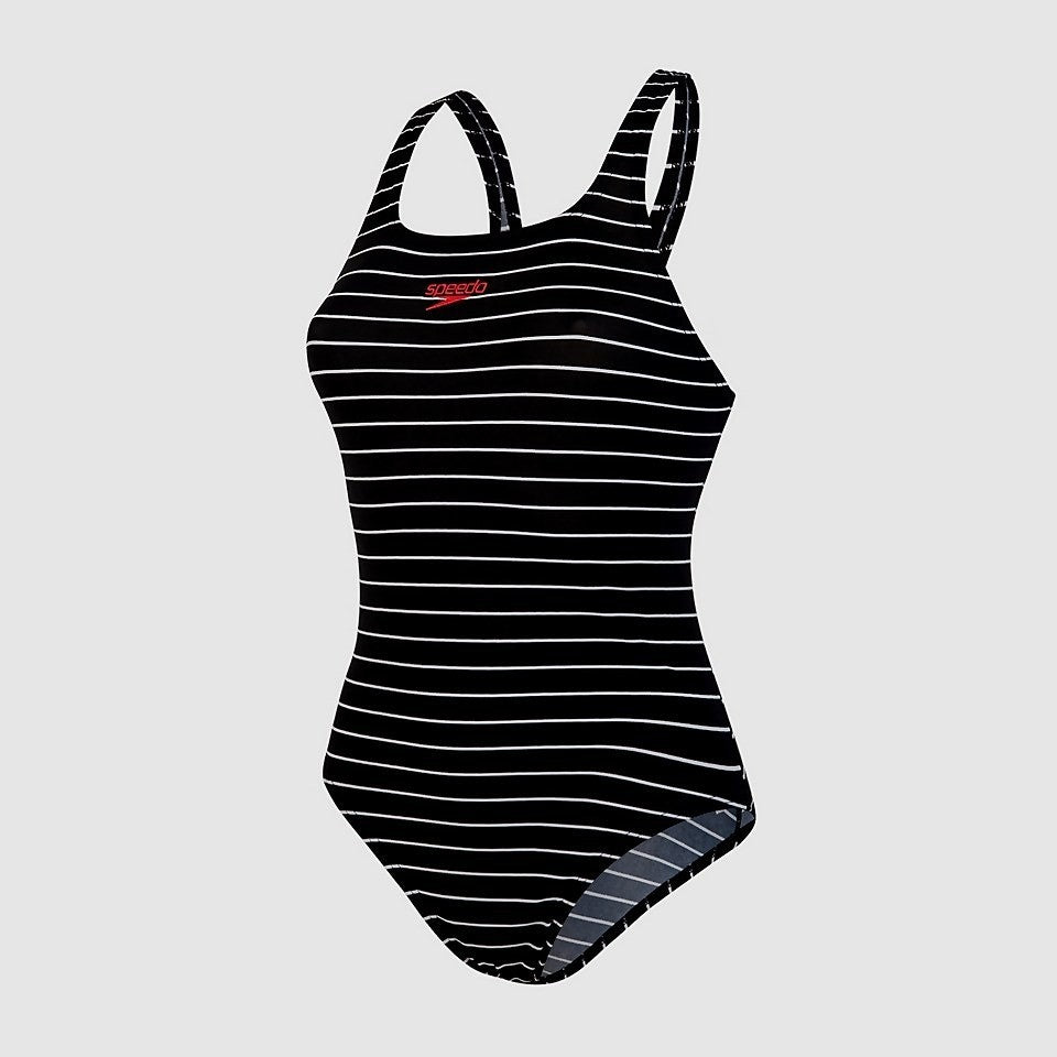 Speedo Women's Endurance+ Medalist Swimsuit / Navy Black / RRP £30