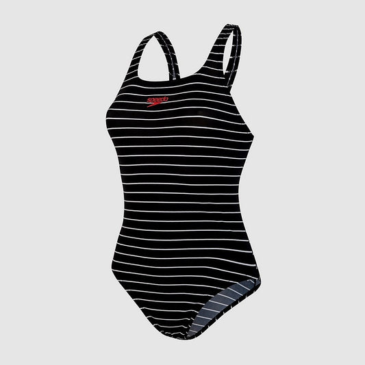 Speedo Women's Endurance+ Medalist Swimsuit / Navy Black / RRP £30