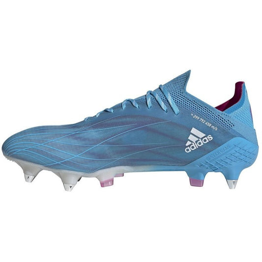 Adidas Unisex X Speedflow.1 SG Football Boots / Sky Blue Pink / RRP £180