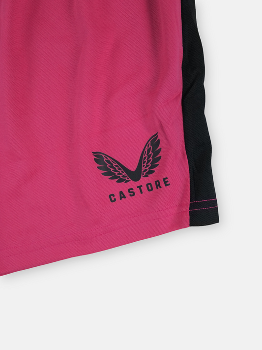 Castore Mens 21-22 Wolves Player Issue Pro Goalkeeper Shorts / Pink / RRP £45
