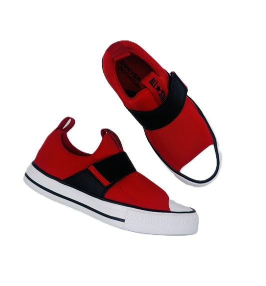 Converse Kids Superplay Strap Ox Slip On Trainers / BNIB / Red / RRP £35