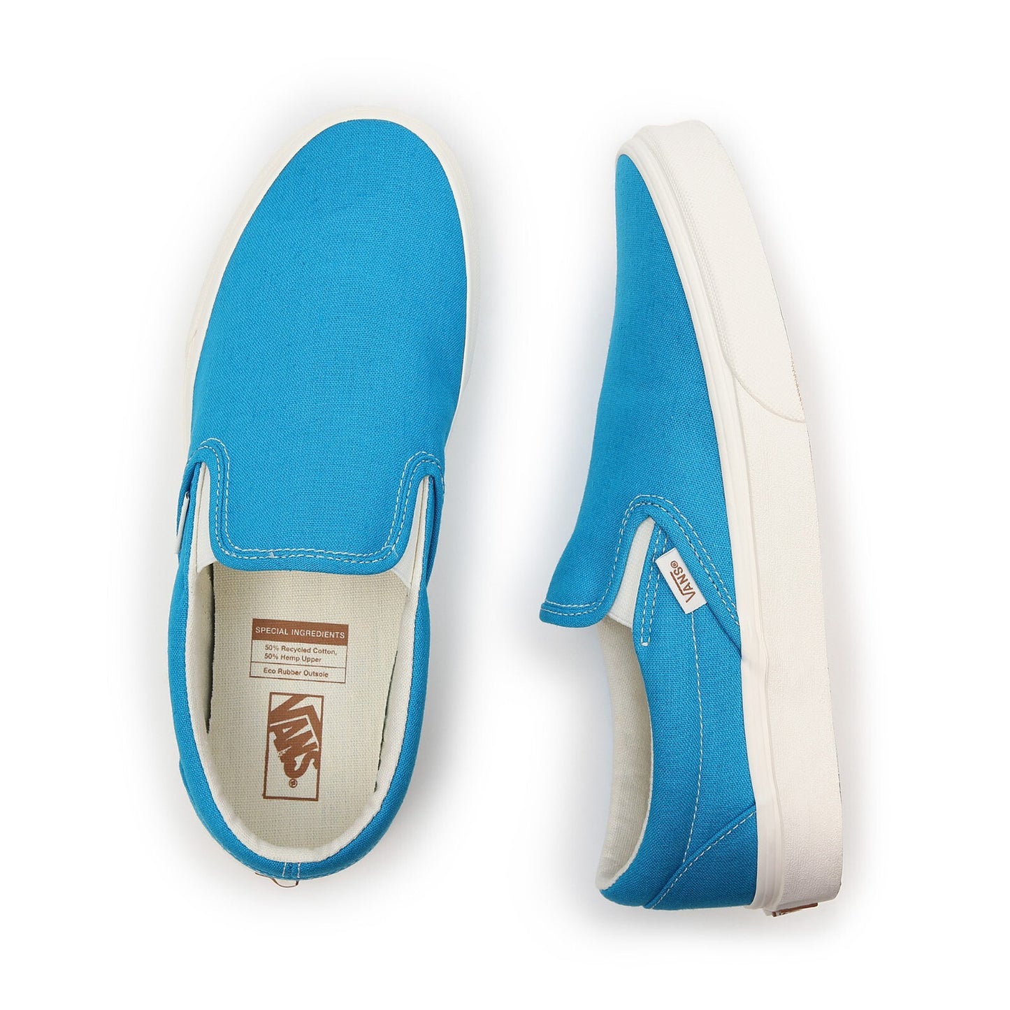 Vans Unisex Classic Slip-On Trainers / Eco Theory Hawaii Blue / RRP £60