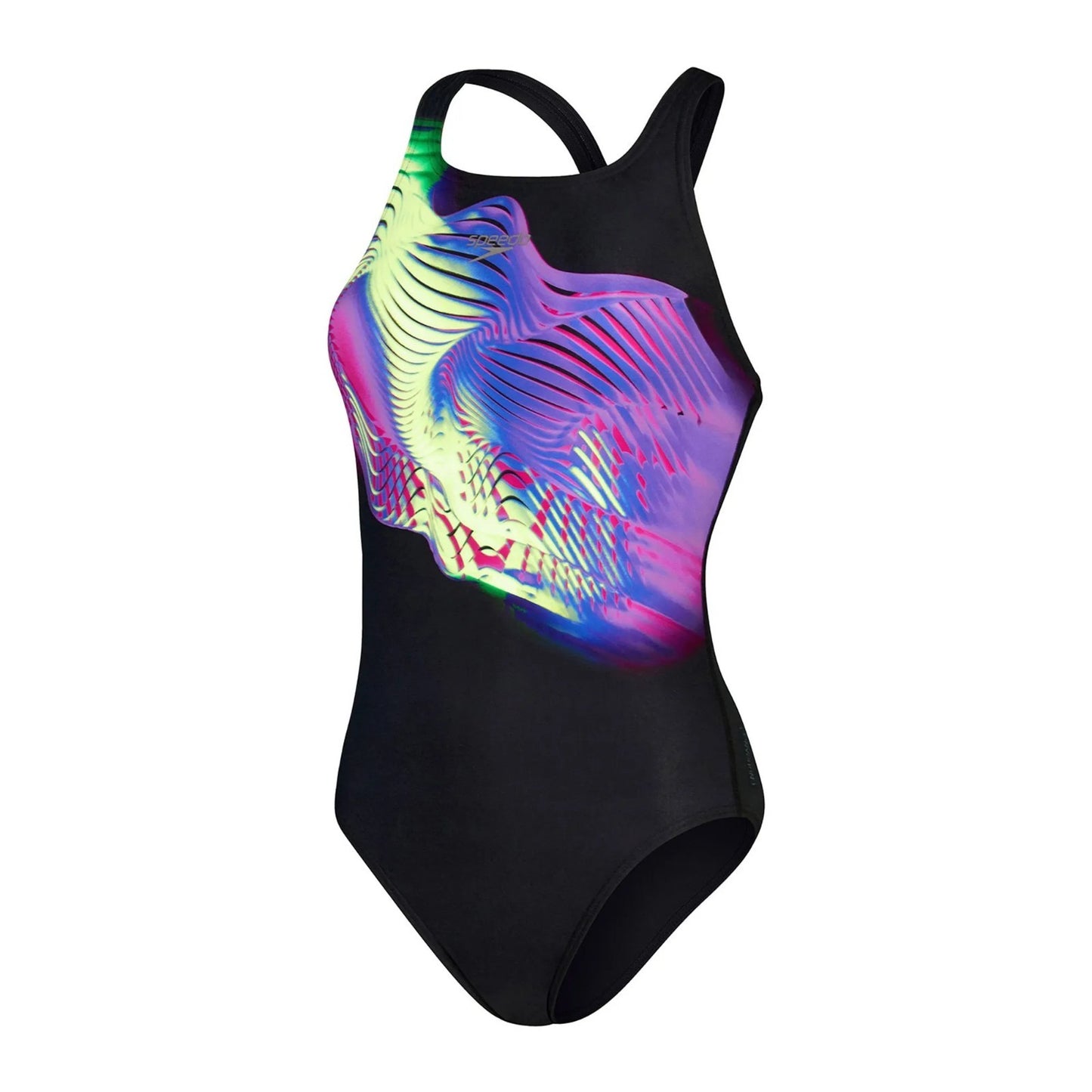 Speedo Women's Swimsuit / Placement Medalist / Black Pink / Swimwear / RRP £40