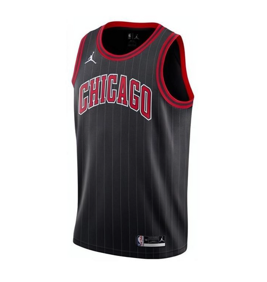 Nike Jordan Mens Chicago Bulls Blank Basketball Vest Jersey / Black / RRP £90