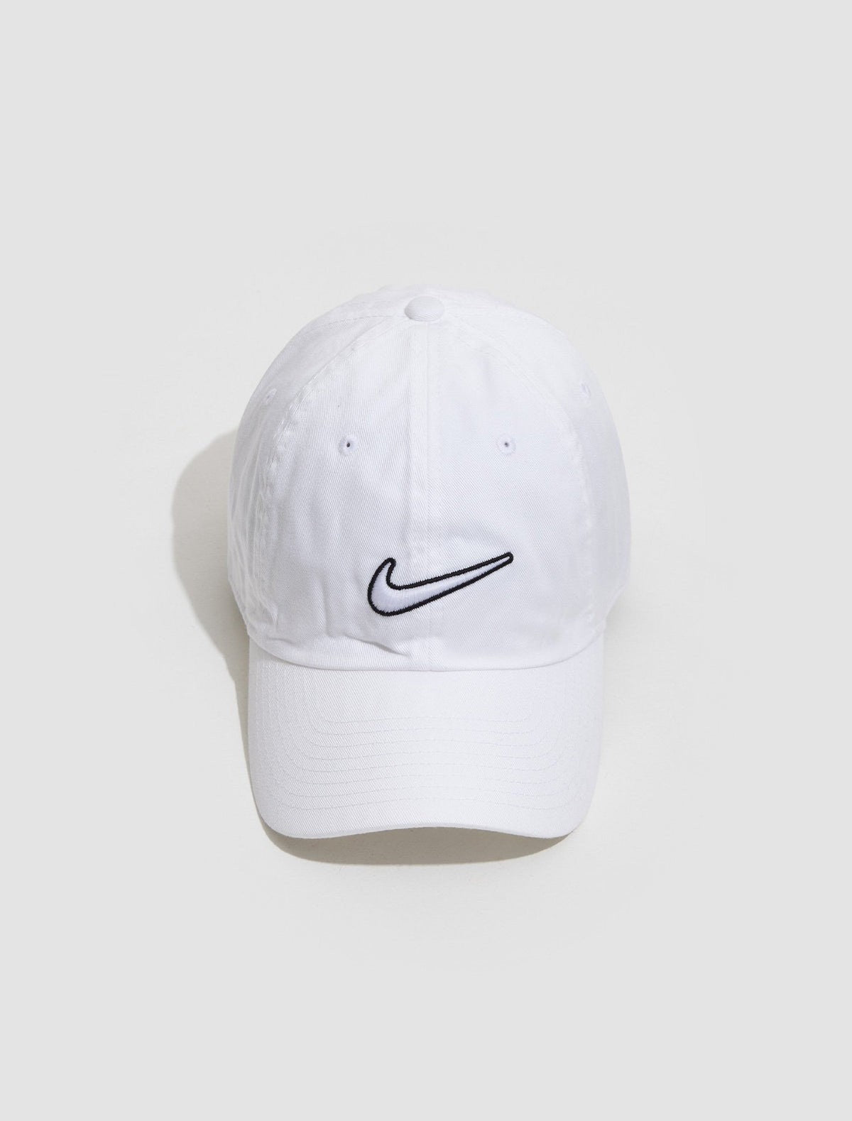 Nike Adult Heritage 86 Baseball Cap / White Black / RRP £24