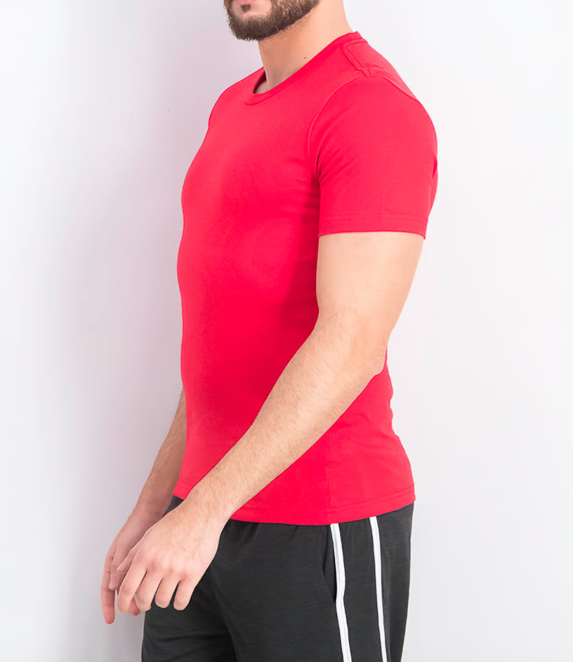 Reebok Mens Solid Short Sleeve T-shirt / BNWT / Red / RRP £22