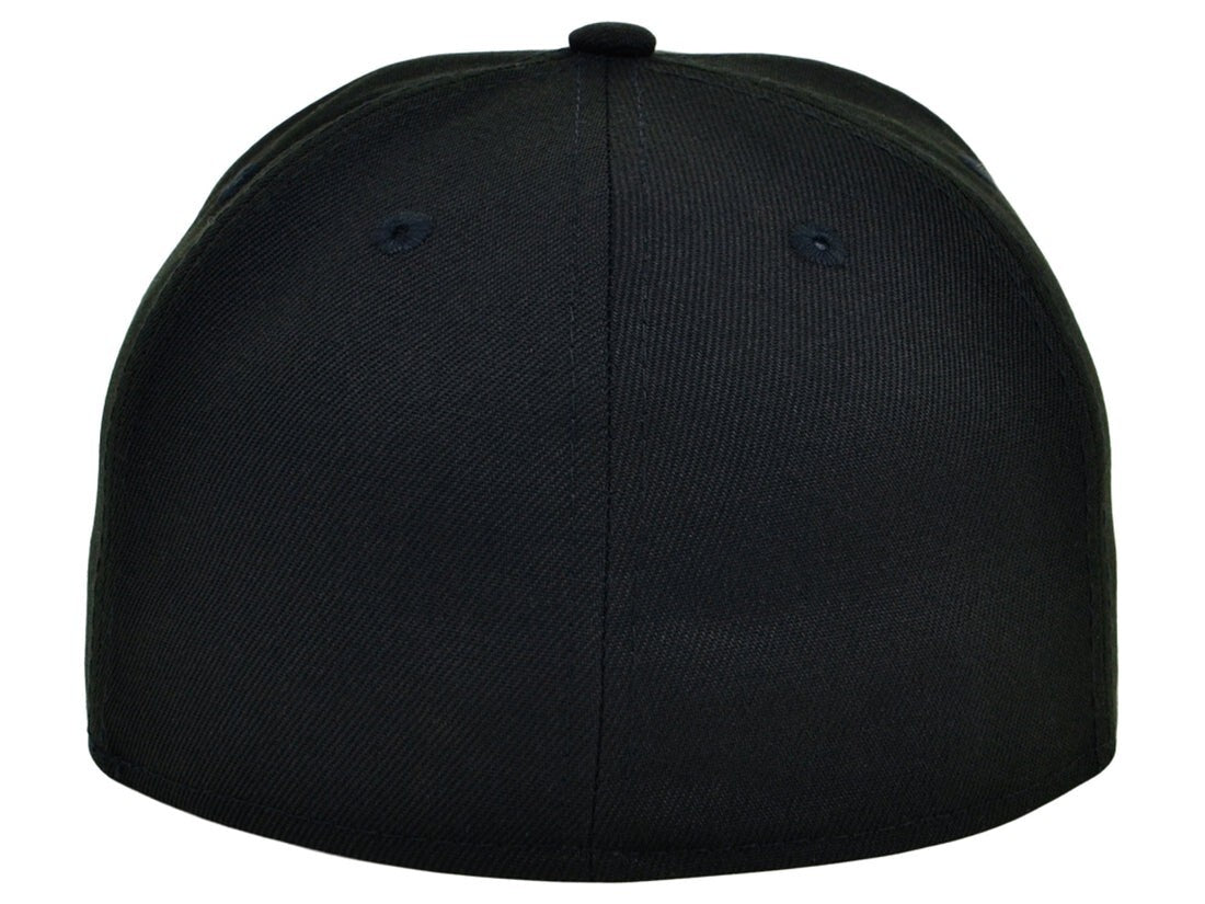 Crowns By Lids Unisex Plain Full Court Fitted Hat / Black Grey / £22