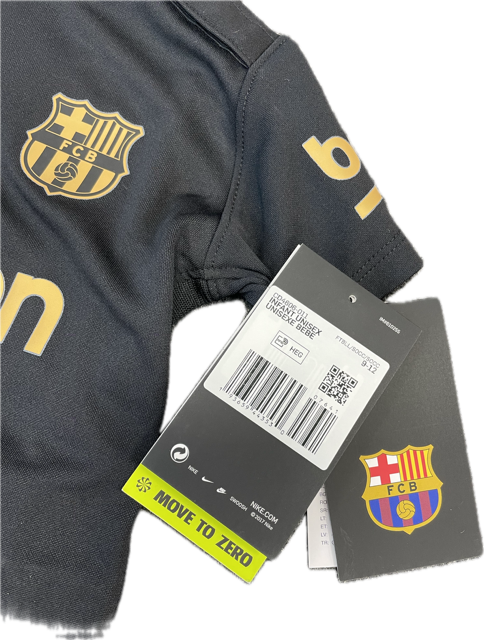 Nike Toddler Barcelona Away Full Football Kit / Black / 20-21 / RRP £40
