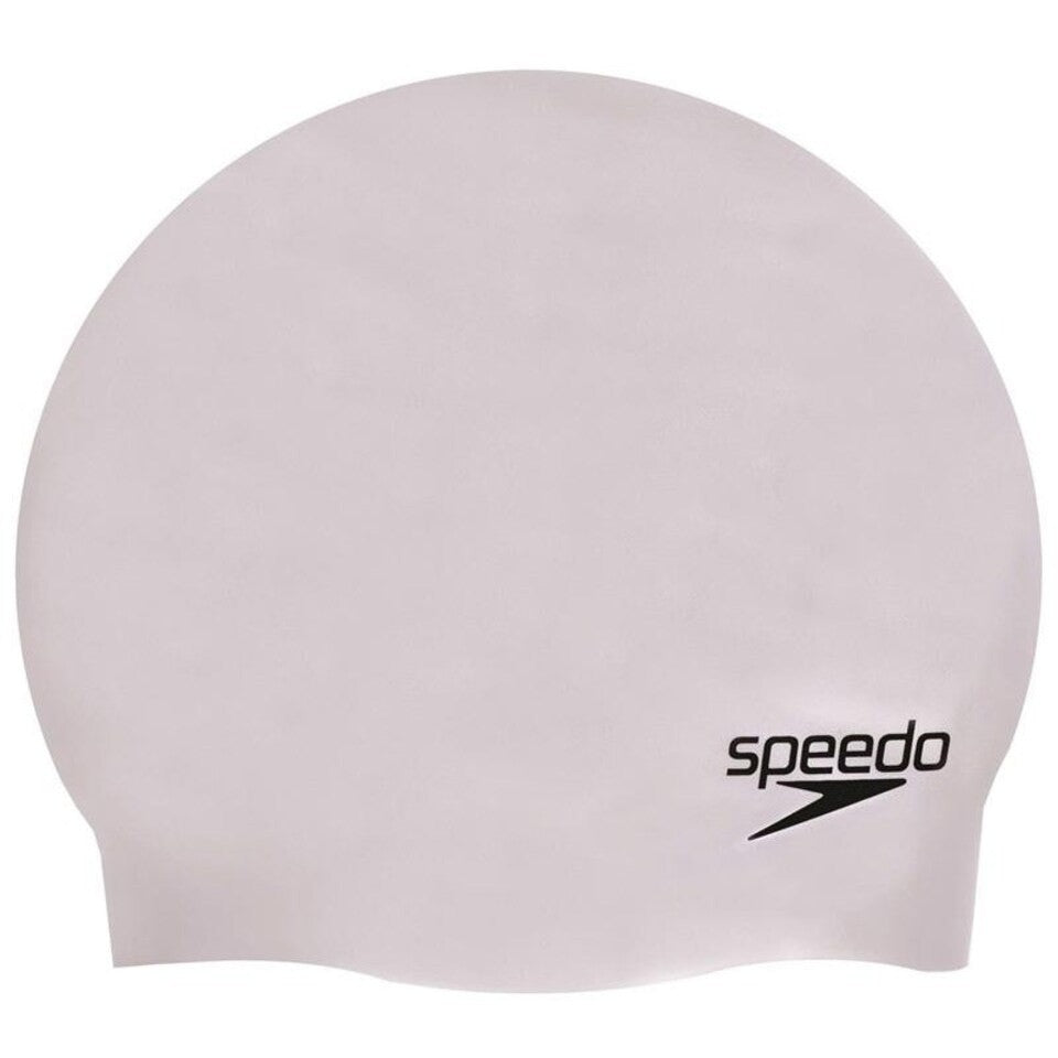 Speedo Junior Silicone Swim Cap / White / RRP £9