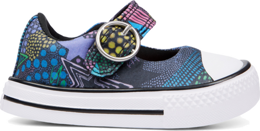 Converse Toddler All Star Mary Jane Slip On Trainers / Black Multi / RRP £32