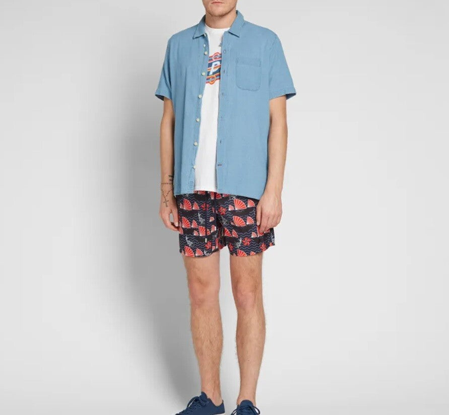 Vilebrequin Swim Shorts / Men’s / Mahina / Hong Kong Navy Red / RRP £185