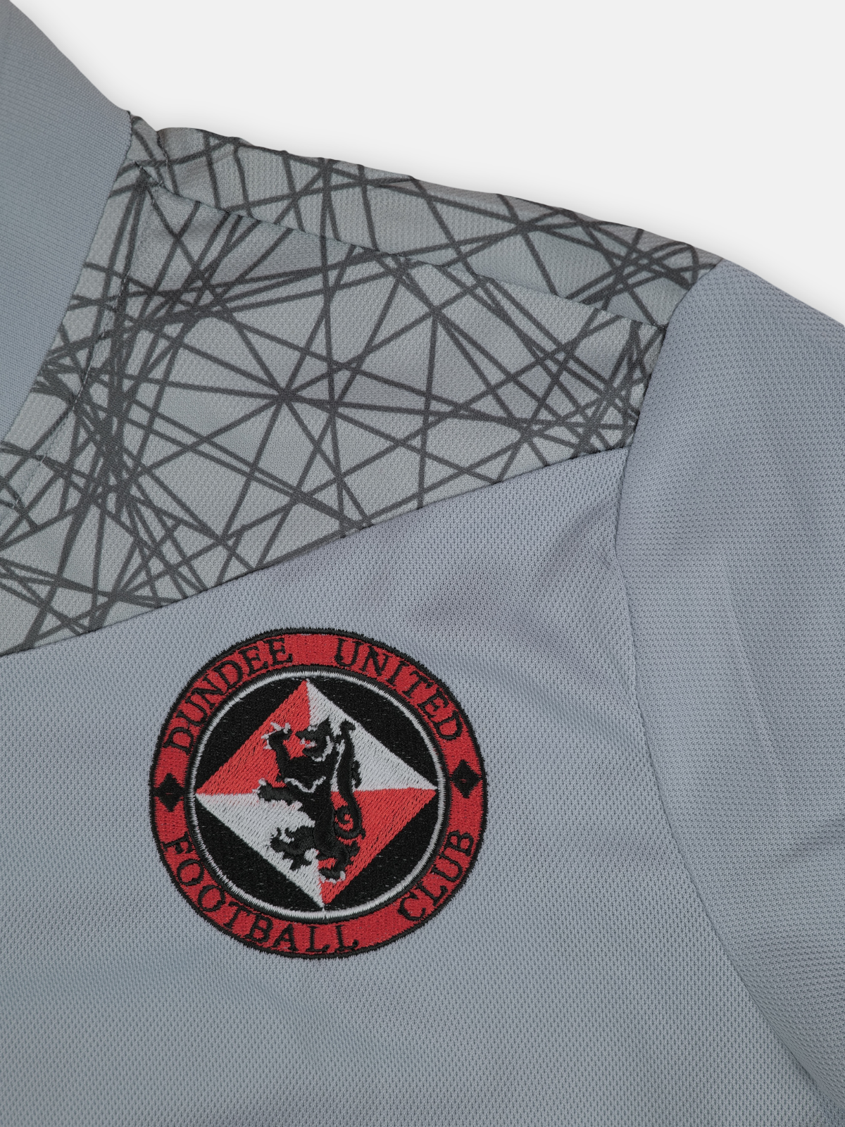 Macron Mens 2020-21 Dundee United Polo Football T-Shirt / Grey / RRP £19.99