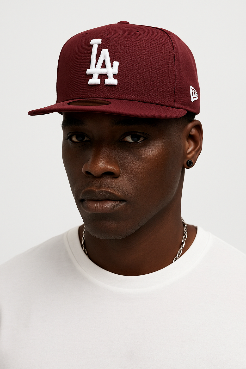 New Era LA Dodgers 5950 Fitted Cap / Maroon Red / RRP £34