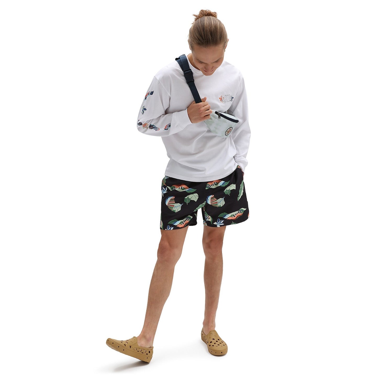 Vans Mens Volley Boardshorts / Black Floral / RRP £45