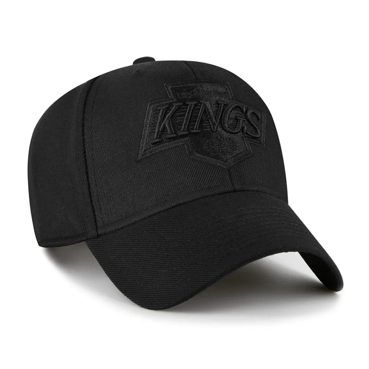 47 Brand LA Kings MVP NHL Blackout Tonal Snapback Cap / Black Black / RRP £28
