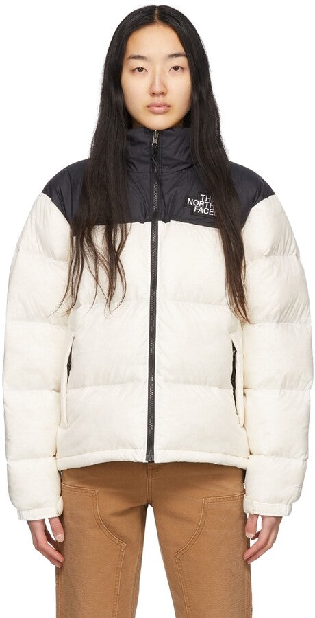 The North Face Women's Nuptse Pride Puffer Jacket / White / RRP £270