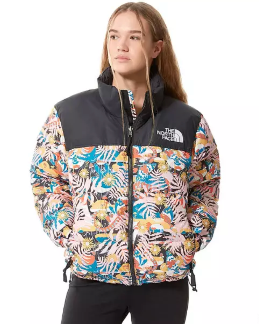 The North Face Women's Plus Size 1996 Retro Nuptse Puffer / Floral / RRP £270