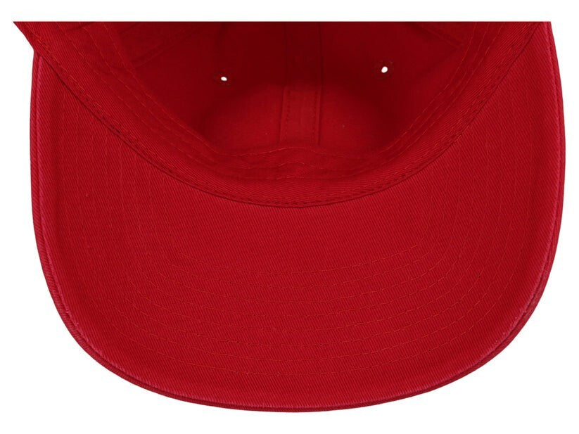 Unisex 6 Panel Plain Baseline Cap / Red / £18