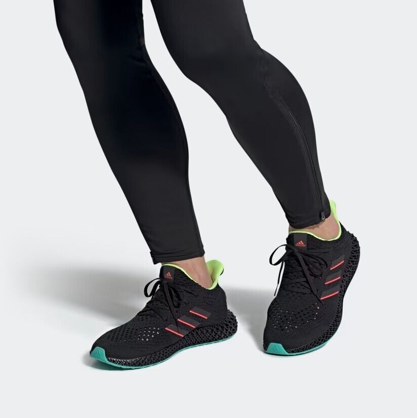 Adidas Unisex 4D Futurecraft Trainers / Black Neon / RRP £180