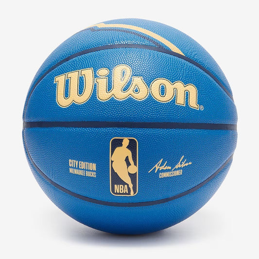 Wilson NBA Milwaukee Bucks City Collector Basketball / Royal Blue / RRP £110