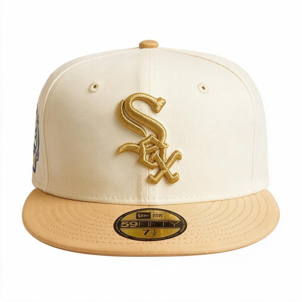 New Era Chicago White Sox 59Fifty 50th Anniversary Fitted Cap / Beige / RRP £38