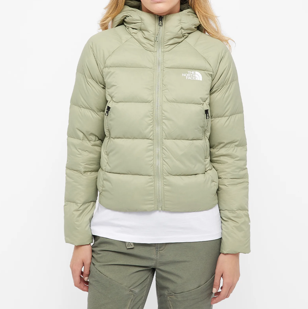 The North Face Women's Hyalite Down Hoodie Jacket / BNWT / Tea Green / RRP £200