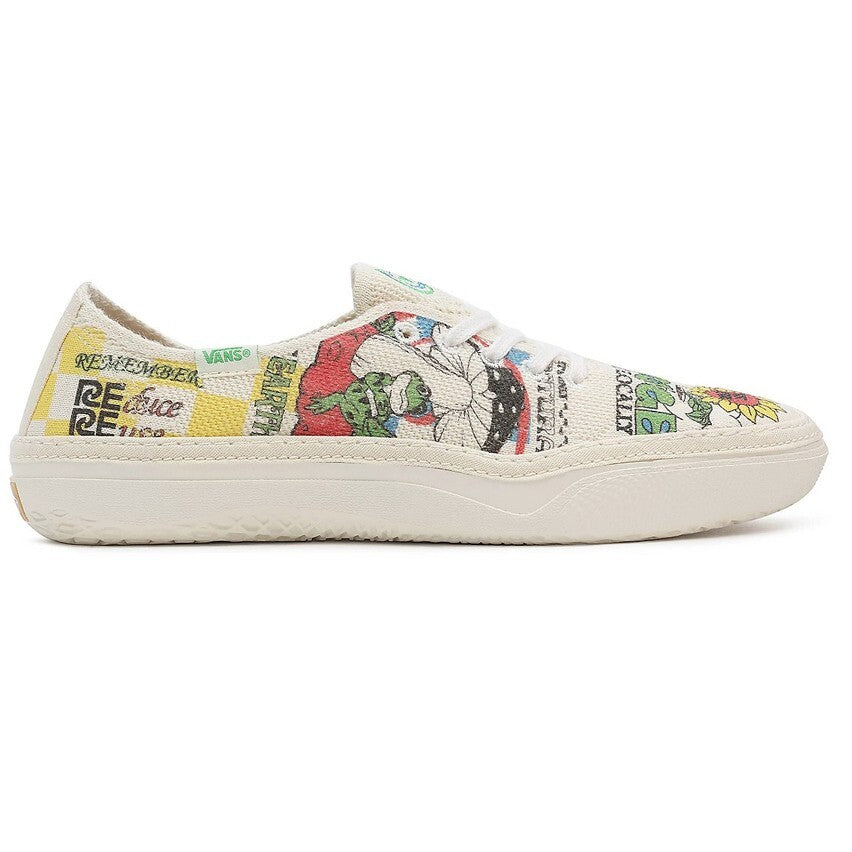 Vans Eco Theory Circle Vee Trainers / Beige Multi / RRP £105