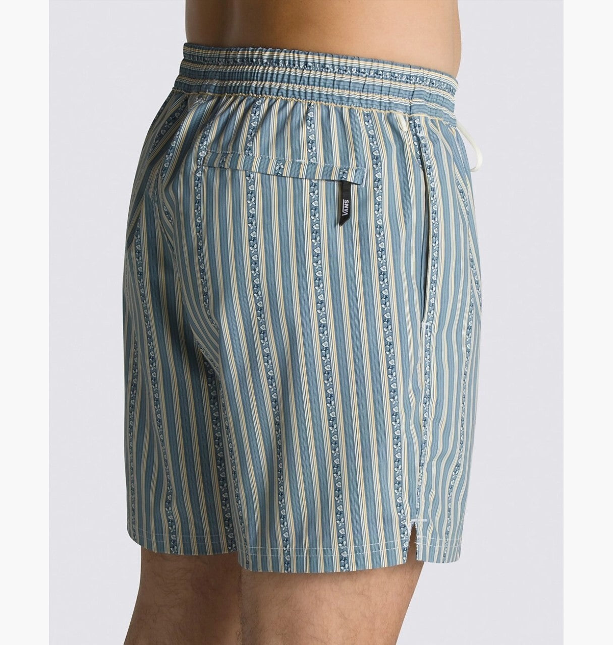 Vans Mens Primary Solid Elastic Boardshort / Blue Stripe / RRP £50