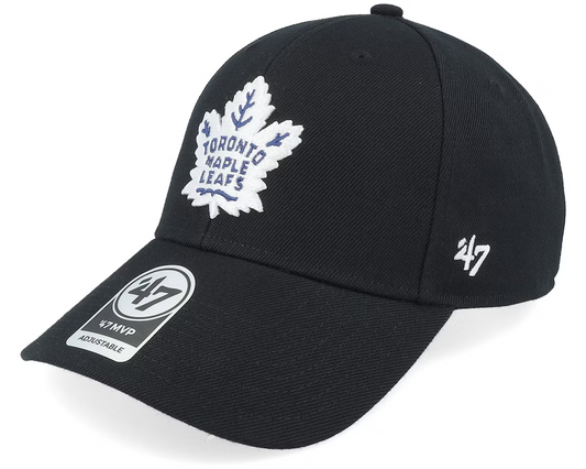 47 Brand Toronto Maple Leafs NHL MVP Snapback Cap / Black / RRP £35