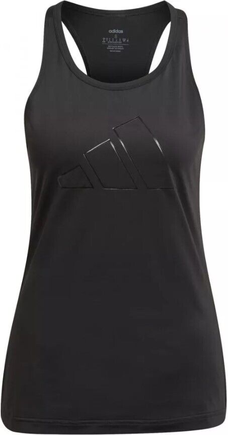 Adidas Womens Aeroready 3 Bar Logo Hiit Gym Tank / Black / RRP £33