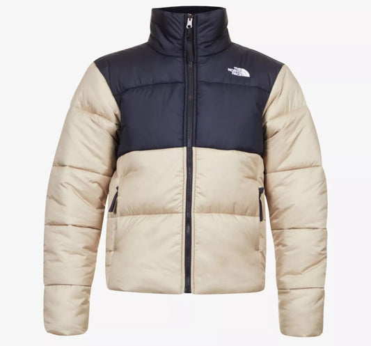 The North Face Womens Beige Navy Saikuru Puffer Jacket / RRP £215