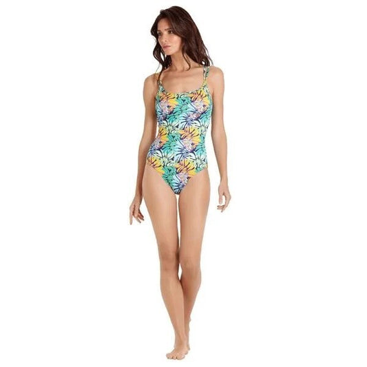 Vilebrequin Womens Swim Suit / Feria / Green Floral / RRP £170