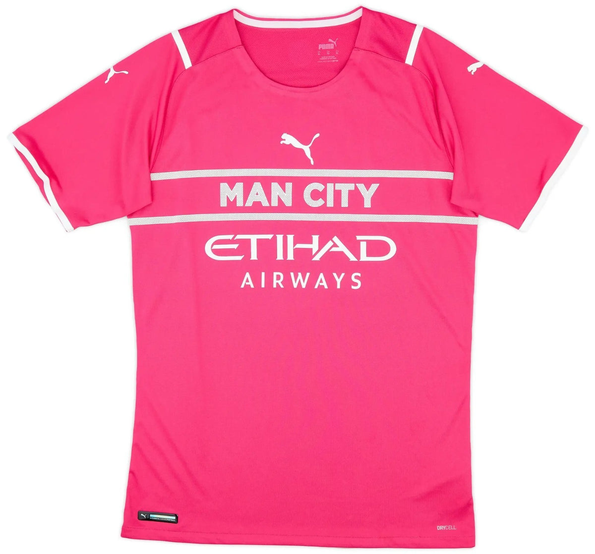 Puma Mens 2021-22 Manchester City Player Issue Gk S/S Shirt / Pink / RRP £109.99