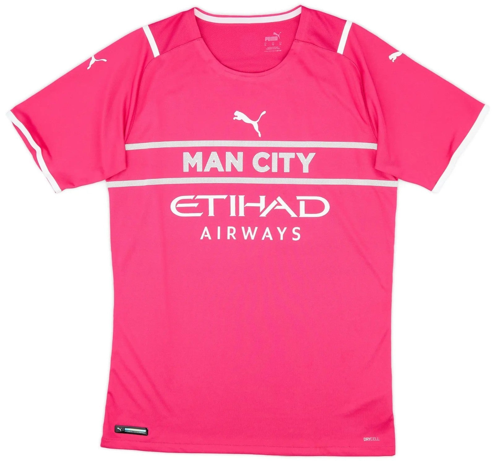 Puma Mens 2021-22 Manchester City Player Issue Gk S/S Shirt / Pink / RRP £109.99