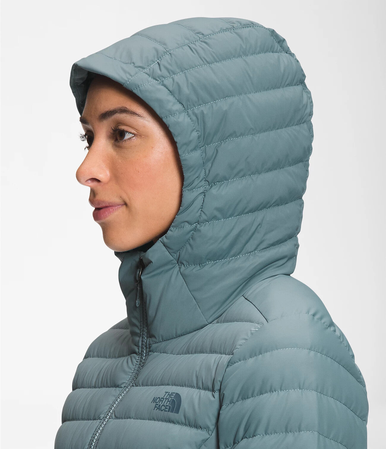 The North Face Women’s Stretch Down Hoodie – Goblin Blue, Non-PFC DWR, 700 Fill