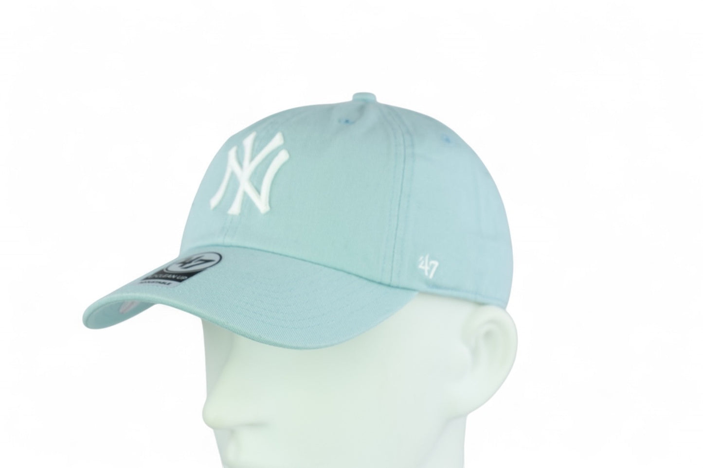 47 Brand New York Yankees Mako '47 Clean Up Cap / Light Blue / RRP £25