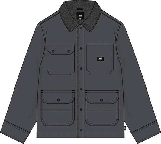 Vans Mens Herren Jacke Mn Drill Chore Coat Sherpa / Asphalt / RRP £120