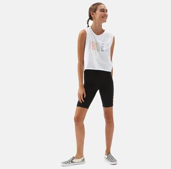 Vans Womens Pride Muscle Tank Top / White / RRP £22