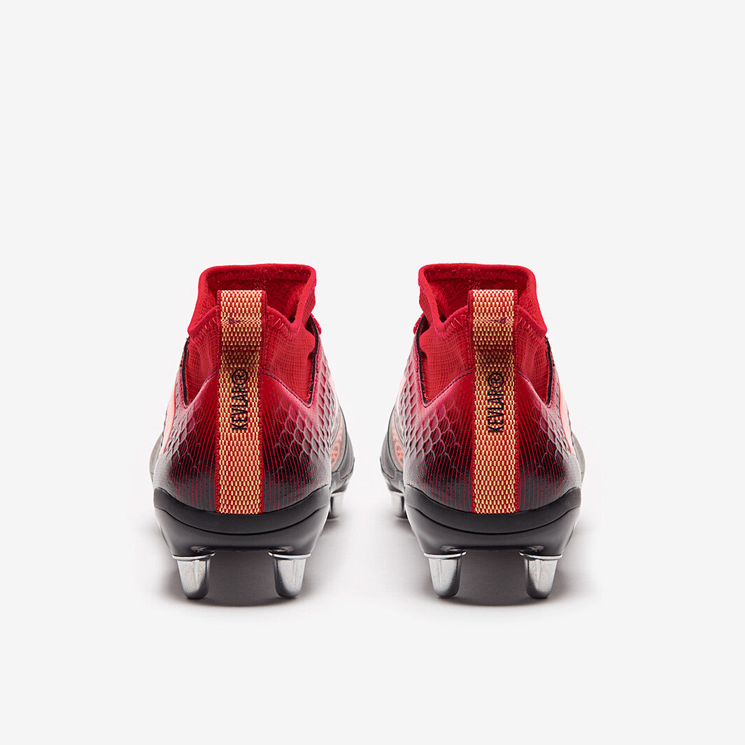 Adidas Kakari x Kevlar 2 Leather SG Rugby Boots / Black Red / BNIB