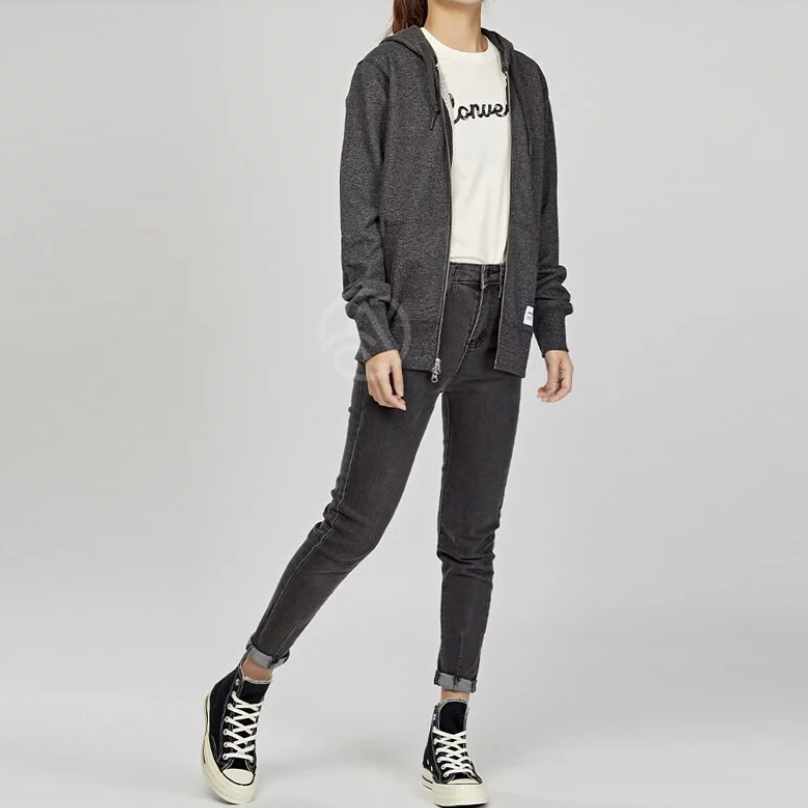 Converse Women's Essential Winterwool Full Zip Hoodie / BNWT / Charcoal