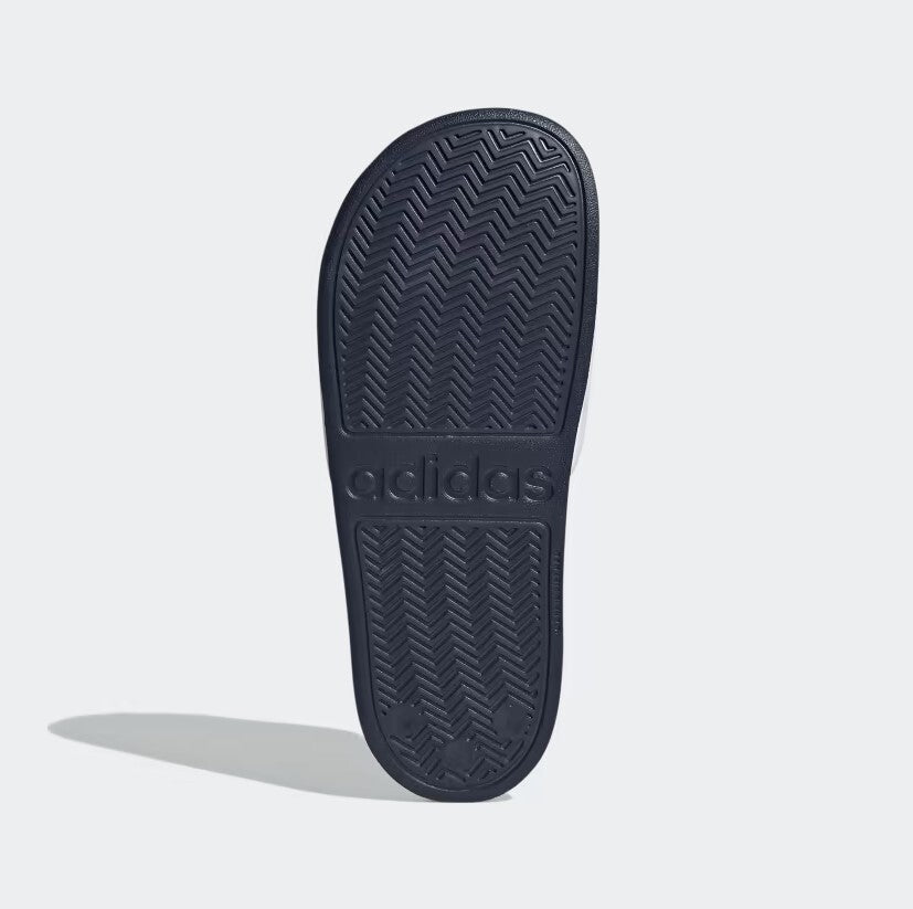 Adidas Women’s Adilette Shower Slides / White Navy Gold / RRP £30
