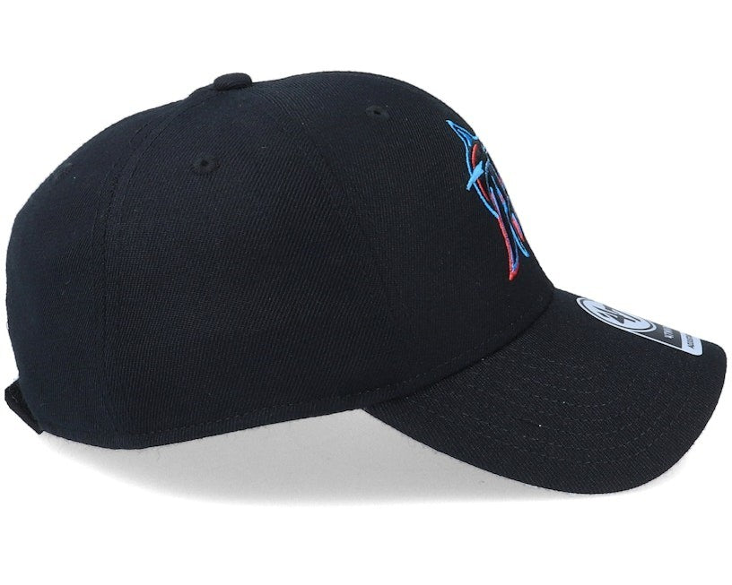 47 Brand Adult Miami Marlins MVP Cap / Black / RRP £24