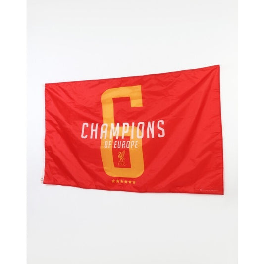 Liverpool Champions of Europe Flag / Red / RRP £15