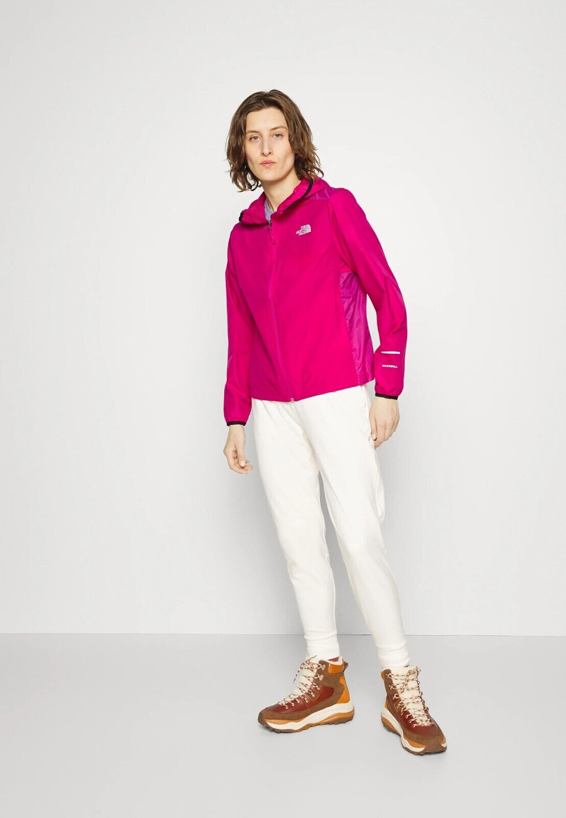 The North Face Womens Run Wind Jacket / Fuschia Pink / RRP £80