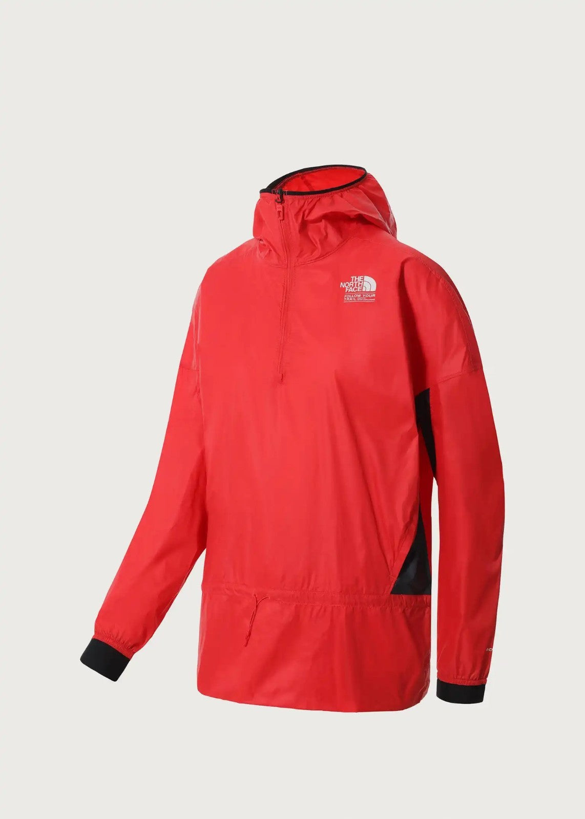 The North Face Womens AO Wind Jacket / Horizon Red/Asphalt Grey / RRP £90