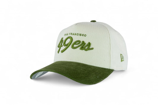 New Era San Francisco 49ers Retro Cord A-Frame Cap / Silver Khaki / RRP £39