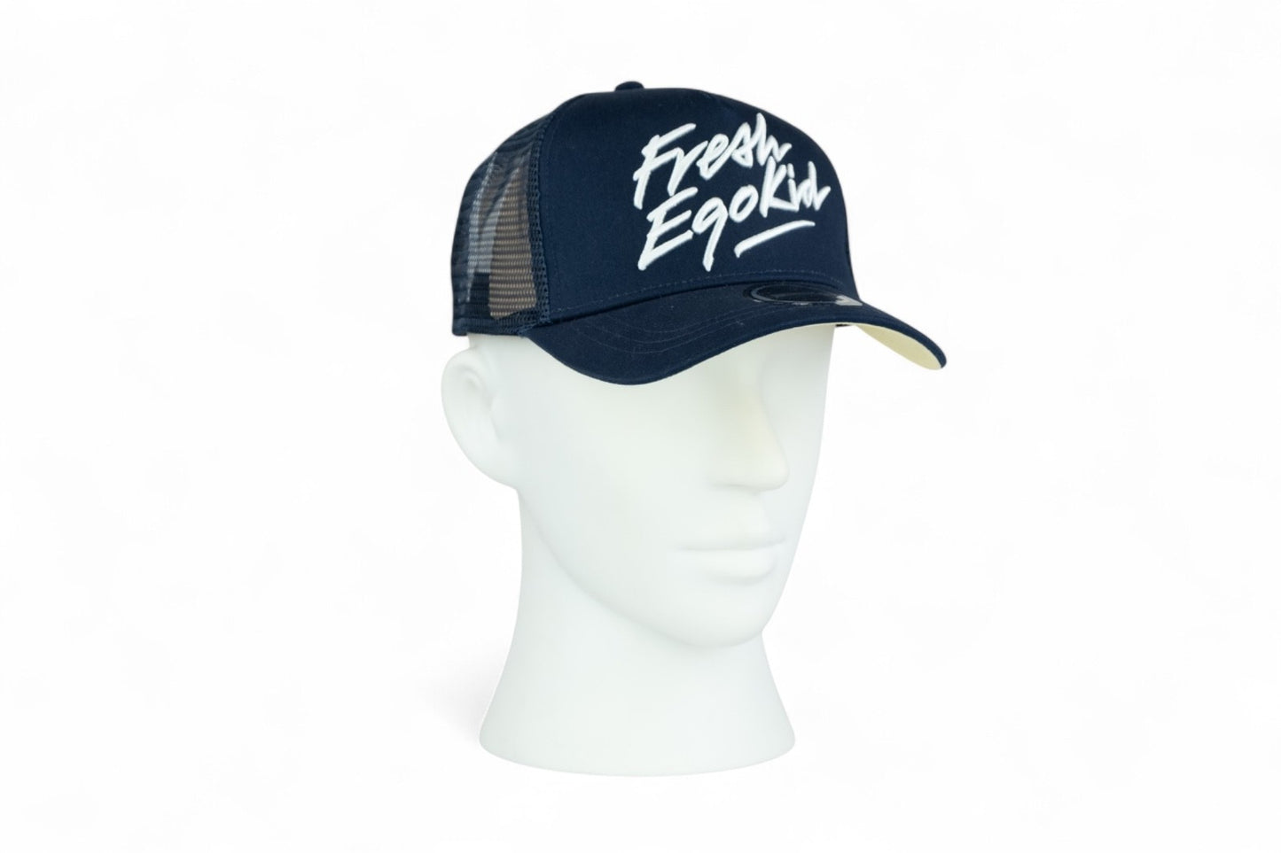 Fresh Ego Kid Script Trucker Cap / Navy White Yellow / RRP £28
