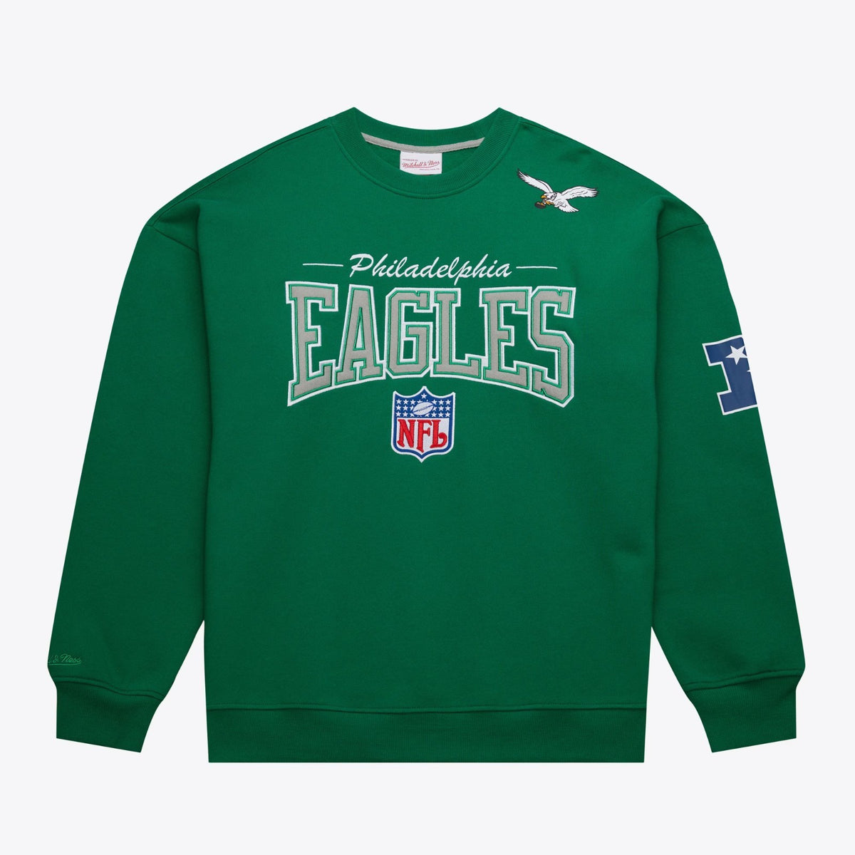Mitchell & Ness Philadelphia Eagles There & Back 2.0 Crew Fleece Sweater/RRP £75
