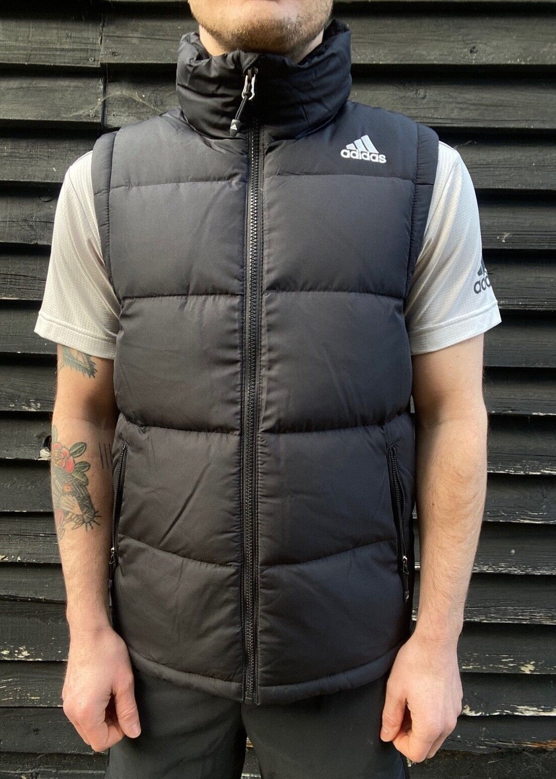 Adidas Men's SDP Down Vest Bodywarmer Gilet / BNWT / Black